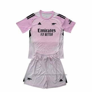 Camiseta Arsenal Portero Nino 25/26 Rosa