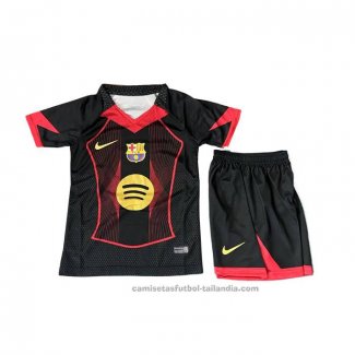 Camiseta Barcelona Special Nino 25/26 Negro Rojo