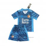 Camiseta Feyenoord Portero Nino 21/22 Azul
