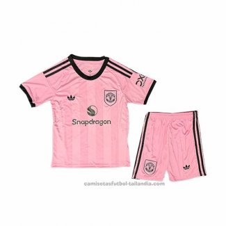 Camiseta Manchester United Portero Nino 25/26 Rosa