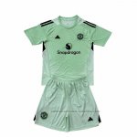 Camiseta Manchester United Portero Nino 25/26 Verde