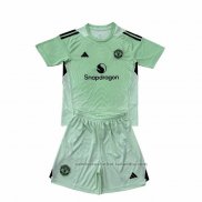 Camiseta Manchester United Portero Nino 25/26 Verde