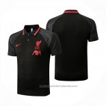 Camiseta Polo del Liverpool 22/23 Negro