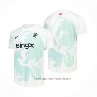 Camiseta Pre Partido del Chelsea 25/26 Blanco Verde