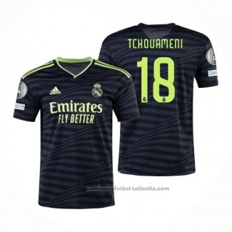 Camiseta Real Madrid Jugador Tchouameni 3ª 22/23