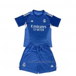 Camiseta Real Madrid Portero Nino 25/26 Azul