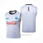 Camiseta de Entrenamiento Napoli Sin Mangas 25/26 Blanco