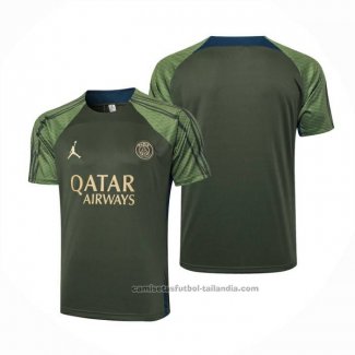 Camiseta de Entrenamiento Paris Saint-Germain Jordan 24/25 Verde