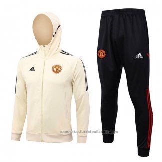 Chandal con Capucha del Manchester United 23/24 Amarillo