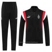 Chandal de Chaqueta del AC Milan 23/24 Negro