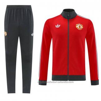Chandal de Chaqueta del Manchester United 24/25 Rojo