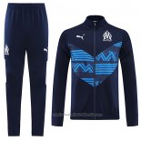 Chandal de Chaqueta del Olympique Marsella 22/23 Azul