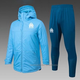 Chandal de Invierno del Olympique Marsella 25/26 Azul Blanco
