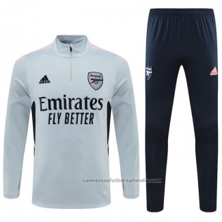 Chandal de Sudadera del Arsenal 22/23 Gris