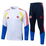 Chandal de Sudadera del Colombia 26/27 Blanco