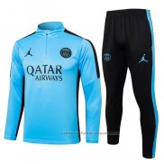 Chandal de Sudadera del Paris Saint-Germain Nino 23/24 Azul Claro