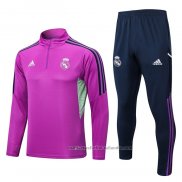 Chandal de Sudadera del Real Madrid 22/23 Purpura