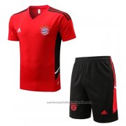 Chandal del Bayern Munich Manga Corta 22/23 Rojo - Pantalon Corto