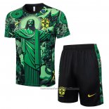 Chandal del Brasil Jesus Manga Corta 24/25 Verde - Pantalon Corto