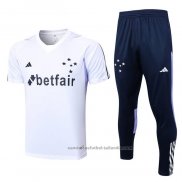 Chandal del Cruzeiro Manga Corta 23/24 Blanco