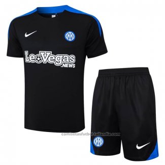 Chandal del Inter Milan Manga Corta 24/25 Azul - Pantalon Corto
