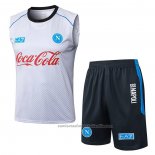 Chandal del Napoli Sin Mangas 25/26 Blanco