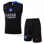 Chandal del Paris Saint-Germain Sin Mangas 25/26 Negro