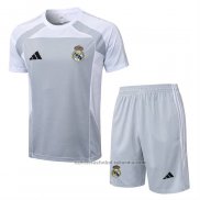 Chandal del Real Madrid Manga Corta 25/26 Gris - Pantalon Corto