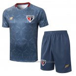 Chandal del Sao Paulo Manga Corta 25/26 Azul Gris - Pantalon Corto