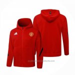 Chaqueta con Capucha del Manchester United 25/26 Rojo