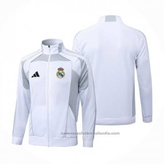 Chaqueta del Real Madrid 25/26 Blanco Gris