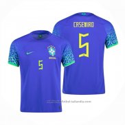 Camiseta Brasil Jugador Casemiro 2ª 2022