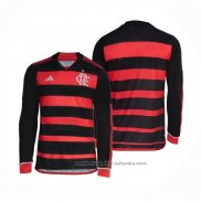 Camiseta Flamengo 1ª Manga Larga 2024