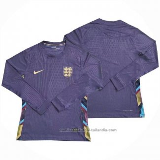 Camiseta Inglaterra 2ª Manga Larga 2024