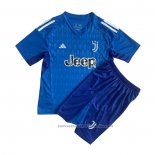 Camiseta Juventus Portero Nino 23/24 Azul