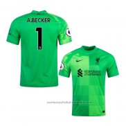 Camiseta Liverpool Portero Jugador A.Becker 21/22 Verde