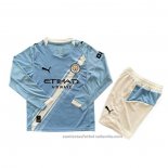 Camiseta Manchester City 1ª Manga Larga Nino 25/26