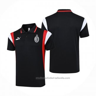 Camiseta Polo del AC Milan 2023-2024 Negro