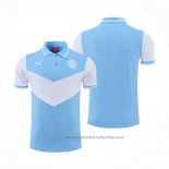 Camiseta Polo del Manchester City 22/23 Azul y Blanco