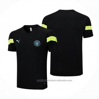 Camiseta de Entrenamiento Manchester City 22/23 Negro