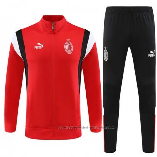 Chandal de Chaqueta del AC Milan 23/24 Rojo