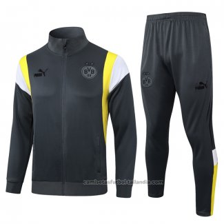 Chandal de Chaqueta del Borussia Dortmund 23/24 Gris