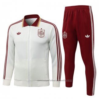Chandal de Chaqueta del Espana Nino 26/27 Crema