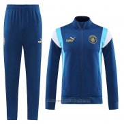 Chandal de Chaqueta del Manchester City 23/24 Azul