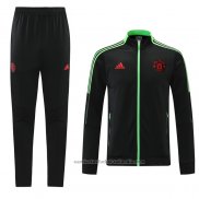 Chandal de Chaqueta del Manchester United 21/22 Negro