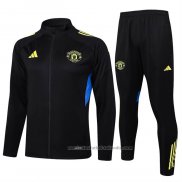 Chandal de Chaqueta del Manchester United 25/26 Negro Amarillo
