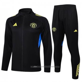 Chandal de Chaqueta del Manchester United 25/26 Negro Amarillo