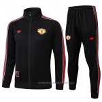 Chandal de Chaqueta del Manchester United Nino 25/26 Negro