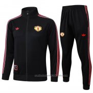 Chandal de Chaqueta del Manchester United Nino 25/26 Negro