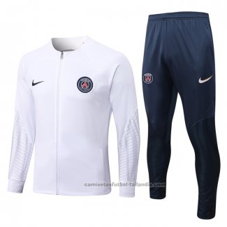 Chandal de Chaqueta del Paris Saint-Germain 22/23 Blanco